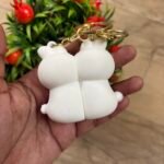 Hugging Bunny Couple Keychain - Image 4