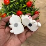 Hugging Bunny Couple Keychain - Image 3