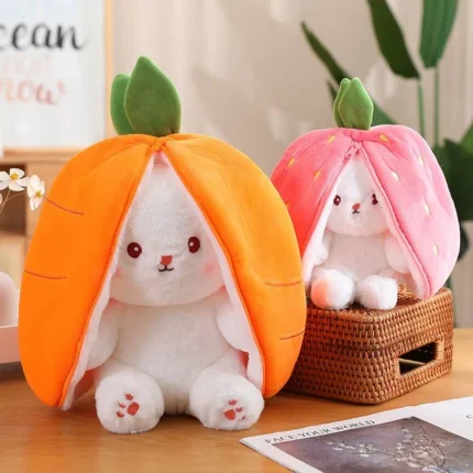 Reversible Bunny Plushie – 2-in-1 Flip Rabbit Soft Toy