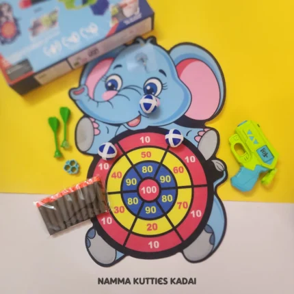 3 in 1 Elephant Dart Board Thunder Gun