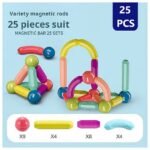 Magnetic Sticks and Balls - 25 pieces