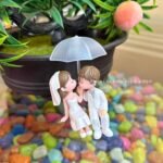 Miniature Cute Umbrella Couple 2 Pc Set - Image 5