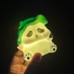 Mini Green Cap Panda Night Lamp - Image 10
