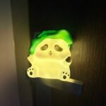 Mini Green Cap Panda Night Lamp - Image 5