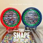 Tire Shape Car Toy Display Set