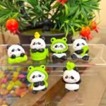 Cute Panda Miniature Set - Pack of 6