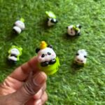 Cute Panda Miniature Set - Pack of 6 - Image 4
