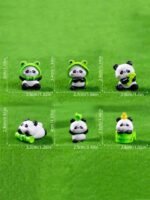 Cute Panda Miniature Set - Pack of 6 - Image 5