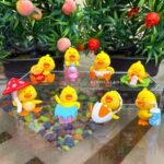 Yellow Duck - Miniature Toy Set - Pack of 8