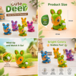 Cute Deer Wind-Up Toy - Image 3