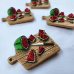 Chopping Watermelon Fridge Magnet (1pc) - Image 2