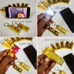 Gold Bar Keychain (Mobile Stand/Laser/LED Light)