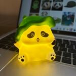 Mini Green Cap Panda Night Lamp - Image 9