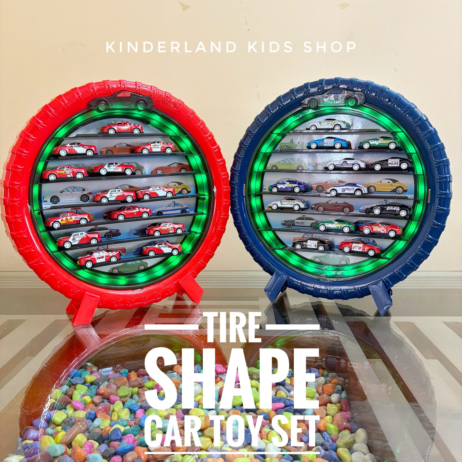 img_2130_snapseedcopy Tyre Shape Car Toy Display Set - Image 1