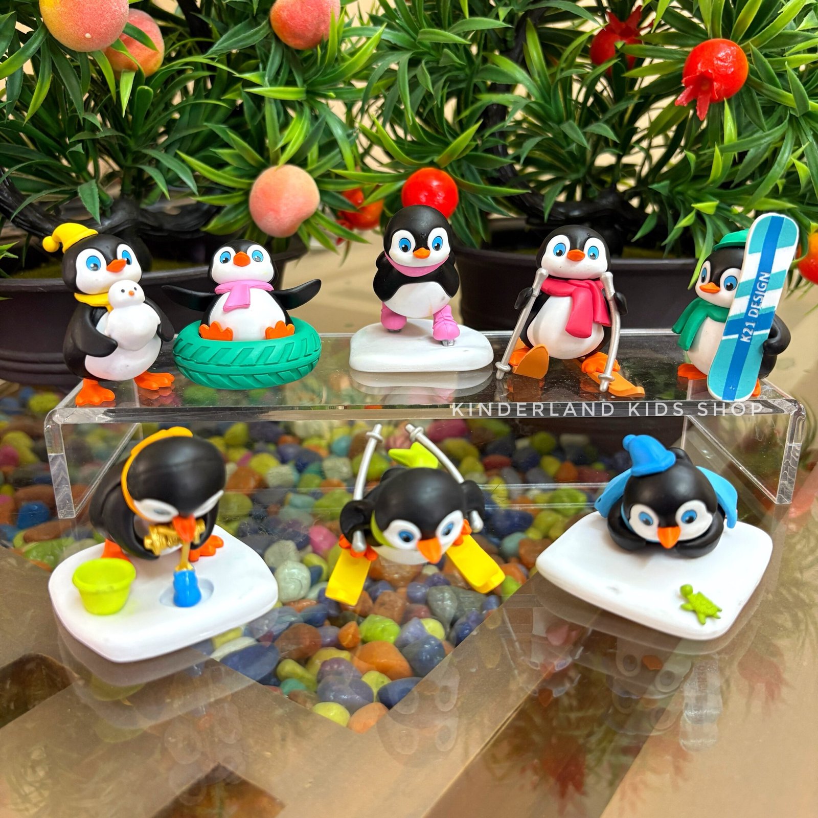 img_3031-6 Penguin Winter Adventure Miniature Figurines Set - Image 1