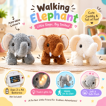 Walking Plush Elephant With Lights and Music - Image 2