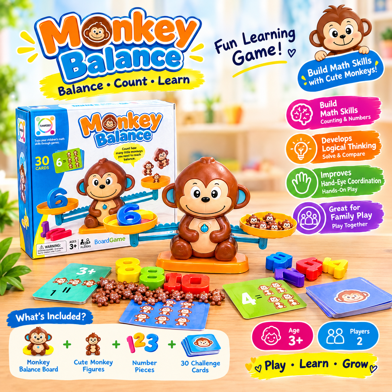e5e6ee4d-326a-40e1-8179-5f94c0a615c9 Monkey Balance Toy - Image 1