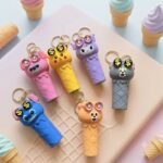 Pop Out Eyes Cartoon Shaker Keychain